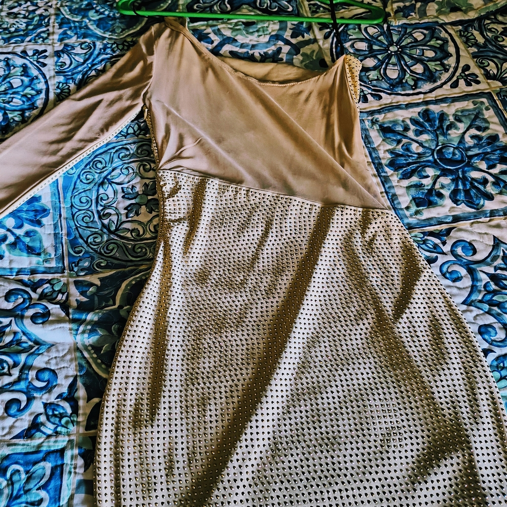 Elegant Beige Women's Dress